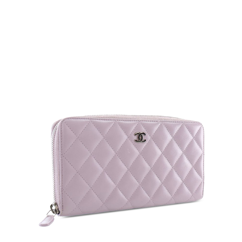 Pre-Loved Chanel Quilted Lambskin Classic Long Zip Wallet - Picture 2 of 12